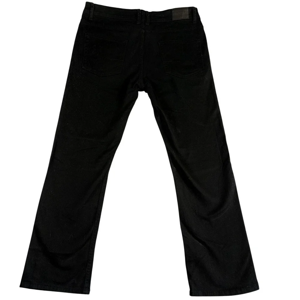 Kayden K Slim Straight Jeans Mens 34x30 Black Denim Rugged Durable Stretch Wear
